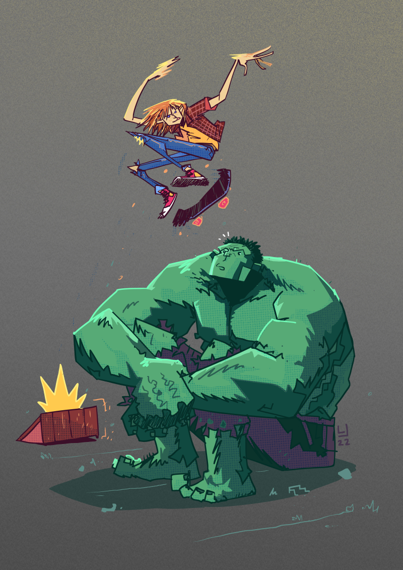 Street Angel and Hulk